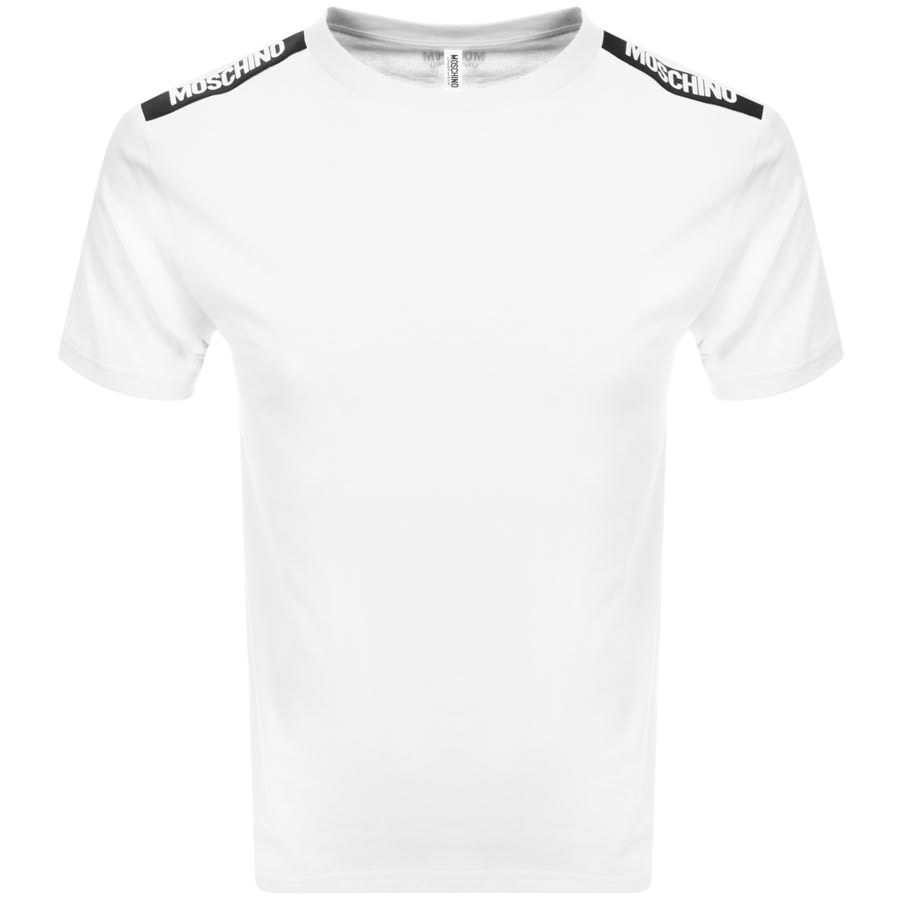 Alternative Image for ProductMoschino Taped Logo Short Sleeved T Shirt White1